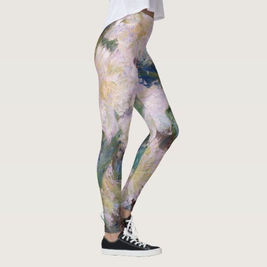 Claude Monet - Witte Clematis Leggings (Rechts)