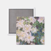 Claude Monet - Witte Clematis Magneet (Voorkant / Achterkant)