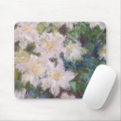 Claude Monet - Witte Clematis Muismat (Met muis)