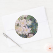 Claude Monet - Witte Clematis Ronde Sticker (Envelop)