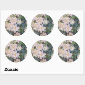 Claude Monet - Witte Clematis Ronde Sticker (Vel)