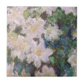 Claude Monet - Witte Clematis Tegeltje (Voorkant)