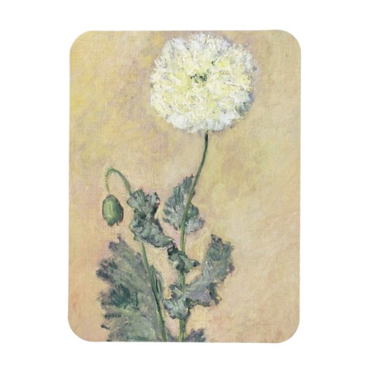 Claude Monet | Witte papaver, 1883 Magneet (Verticaal)