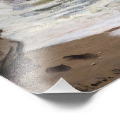 Claude Monet - Woeste zee bij Etretat Foto Afdruk (Hoek)