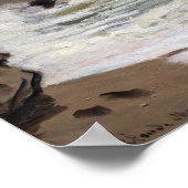 Claude Monet - Woeste zee bij Etretat Poster (Hoek)