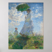 Claude Monet Woman met een ouderwetse kunst van Pa Poster (Voorkant)