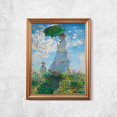 Claude Monet Woman met een ouderwetse kunst van Pa Poster