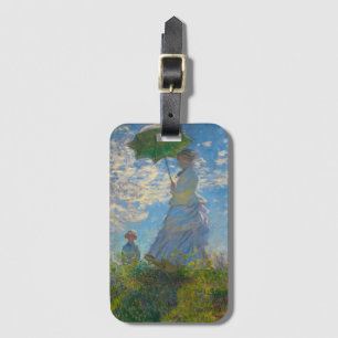 Claude Monet Woman met een parasol Bagagelabel