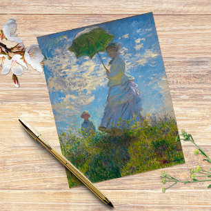 Claude Monet Woman met een parasol Briefkaart
