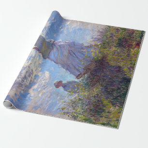 Claude Monet Woman met een parasol Cadeaupapier