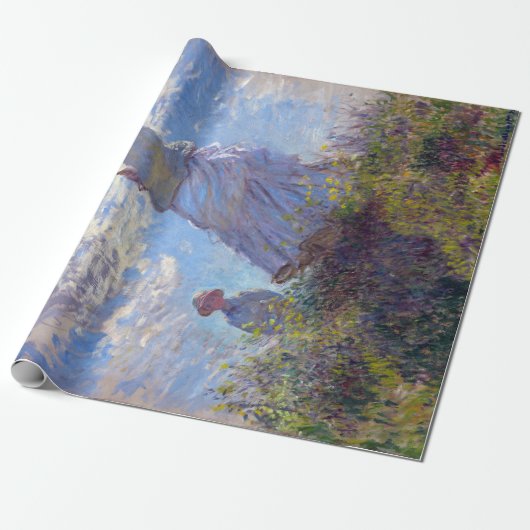 Claude Monet Woman met een parasol Cadeaupapier (Uitgerold)
