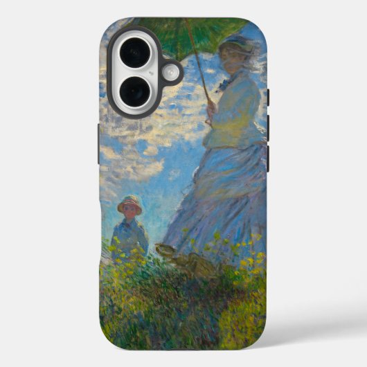 Claude Monet Woman met een parasol Case-Mate iPhone Case (Achterkant)