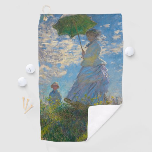 Claude Monet Woman met een parasol Golfhanddoek (Insitu)