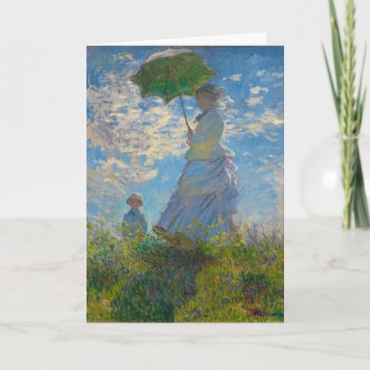 Claude Monet Woman met een parasol Kaart (Voorkant)