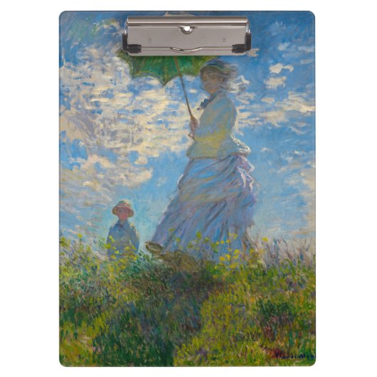 Claude Monet Woman met een parasol Klembord (Voorkant)