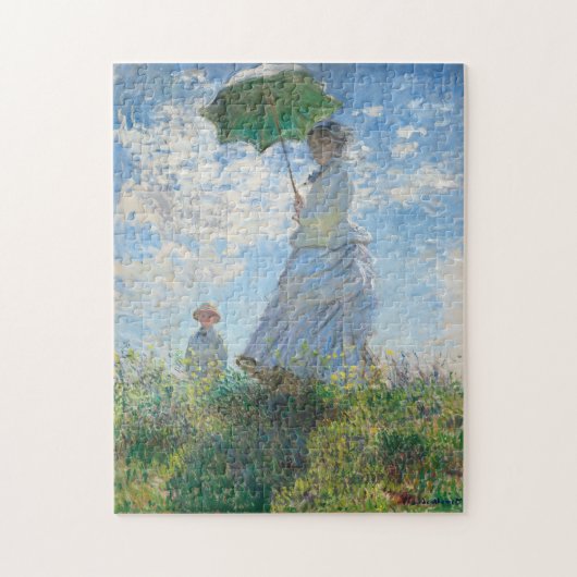 Claude Monet Woman met een parasol / La Promenade Legpuzzel (Verticaal)