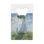 Claude Monet Woman met een parasol, Madame Monet Creditkaart Flessenopener (Achterkant)