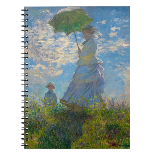 Claude Monet Woman met een parasol Notitieboek (Voorkant)