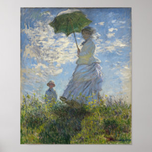Claude Monet Woman met een parasol Poster