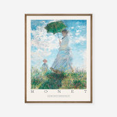 Claude Monet Woman Parasol Madame Her Son 1875 Art Poster