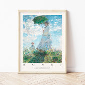 Claude Monet Woman Parasol Madame Her Son 1875 Art Poster