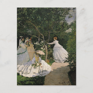 Claude Monet Women in the Garden, 1866 Briefkaart