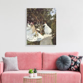 Claude Monet – Women in the Garden 1866 Canvas Afdruk (Insitu (Woonkamer))