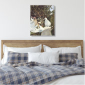 Claude Monet – Women in the Garden 1866 Canvas Afdruk (Insitu (Slaapkamer))