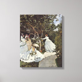 Claude Monet – Women in the Garden 1866 Canvas Afdruk