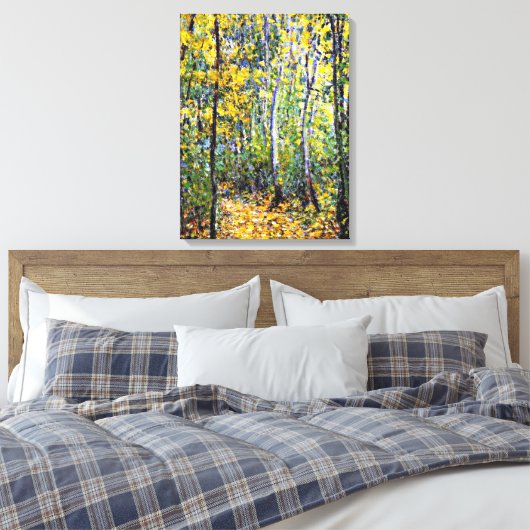Claude Monet - Wood Lane Canvas Afdruk (Insitu (Slaapkamer))