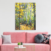 Claude Monet - Wood Lane Canvas Afdruk (Insitu (Woonkamer))