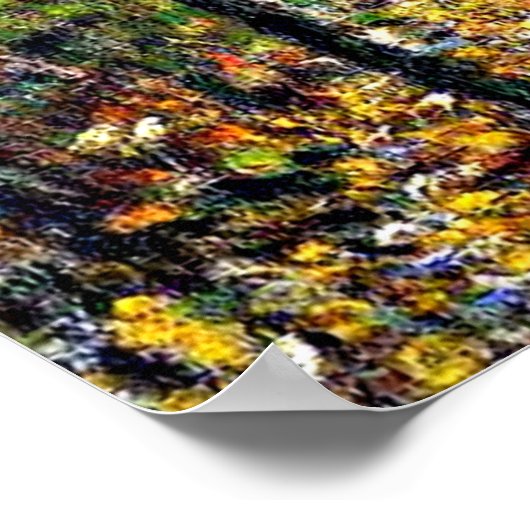 Claude Monet - Wood Lane Poster (Hoek)