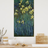 Claude Monet ~ Yellow Irise Poster (Keuken)