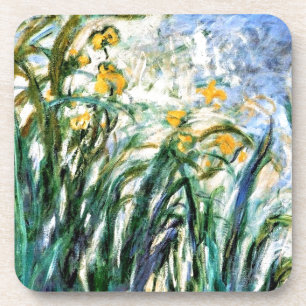 Claude Monet Yellow Irissen en Malva 19 Bier Onderzetter