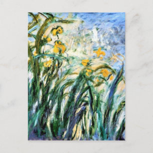 Claude Monet Yellow Irissen en Malva 19 Briefkaart