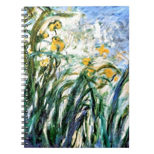 Claude Monet Yellow Irissen en Malva 19 Notitieboek (Voorkant)