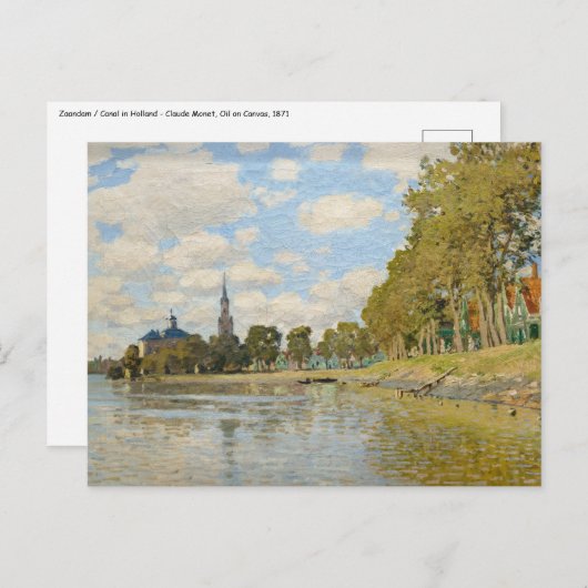 Claude Monet - Zaandam Briefkaart (Voorkant / Achterkant)