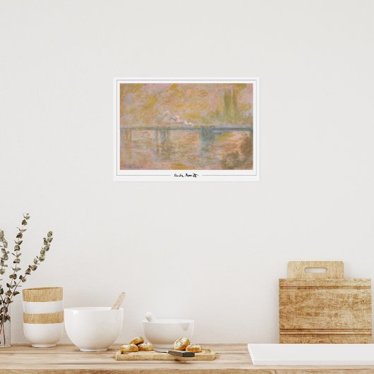 Claude Monet Zedign Art Poster #12-2 (Keuken)