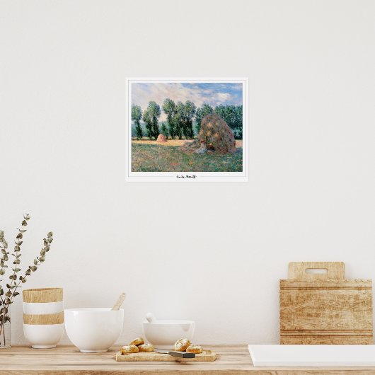Claude Monet Zedign Art Poster #21-2 (Keuken)