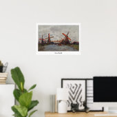 Claude Monet Zedign Art Poster #22-2 (Thuiskantoor)