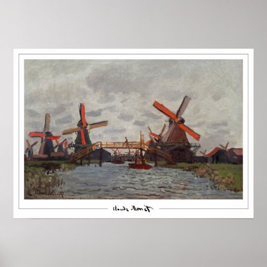 Claude Monet Zedign Art Poster #22-2 (Voorkant)