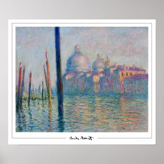 Claude Monet Zedign Art Poster 257-2 (Voorkant)