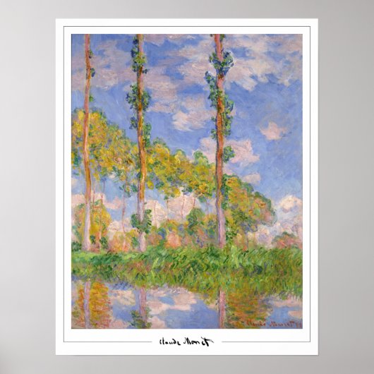 Claude Monet Zedign Art Poster #34 (Voorkant)