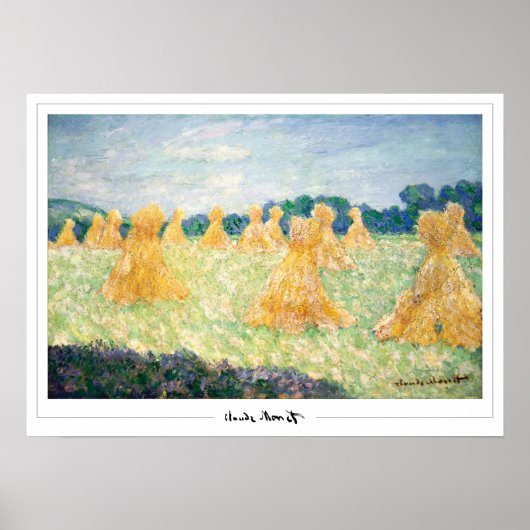 Claude Monet Zedign Art Poster #34-2 (Voorkant)