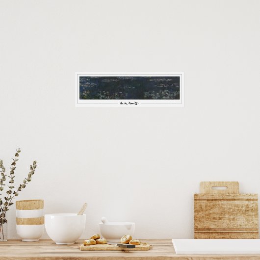 Claude Monet Zedign Art Poster #368 (Keuken)