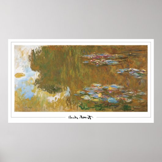 Claude Monet Zedign Art Poster #39 (Voorkant)