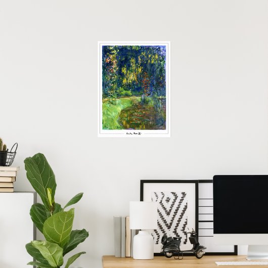 Claude Monet Zedign Art Poster #398 (Thuiskantoor)