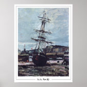 Claude Monet Zedign Art Poster #401-2 (Voorkant)