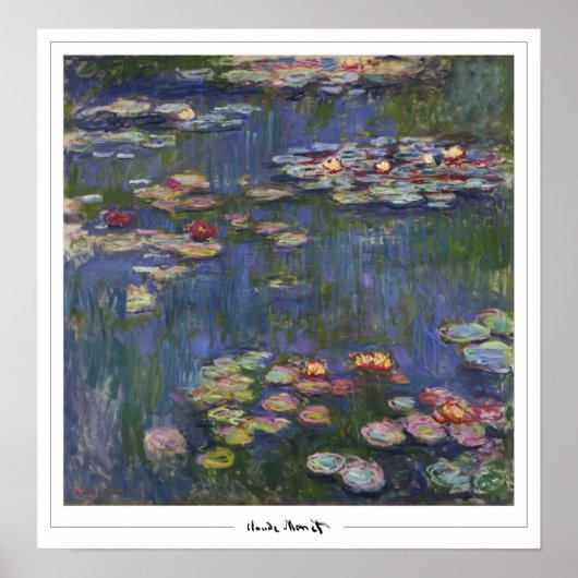 Claude Monet Zedign Art Poster #40-2 (Voorkant)