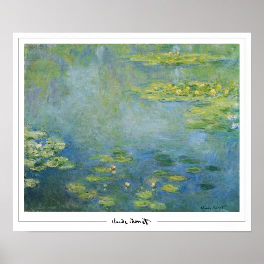 Claude Monet Zedign Art Poster #41-2 (Voorkant)